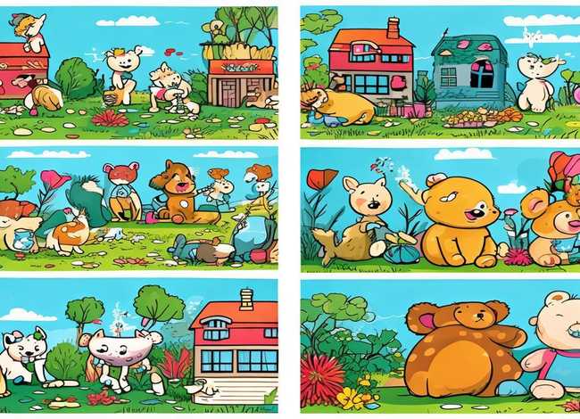 儿童英语绘本故事自制、自制英语绘本故事6张简笔画