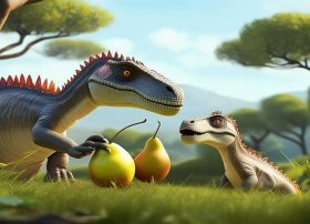 恐龙让梨这个故事怎么讲 - 恐龙让梨这个故事怎么讲的代表什么生肖？