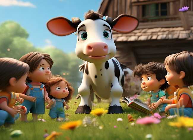 奶牛的故事儿童语音（奶牛的故事幼儿园）