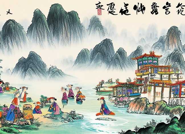 中华传统文化故事手工绘画、中国传统文化的手工绘画作品