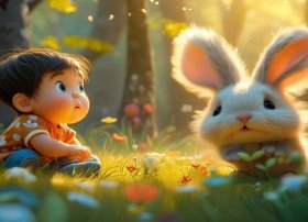 儿童成语故事守株待兔3-6岁 - 幼儿成语故事精选守株待兔