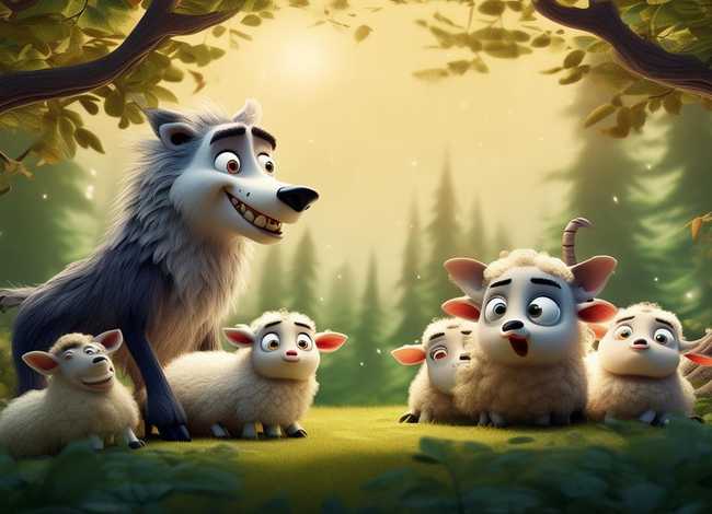 儿童故事狼和七只小羊完整版、故事《狼和七只小羊》