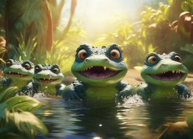 鳄鱼的儿童故事，鳄鱼的幼儿故事