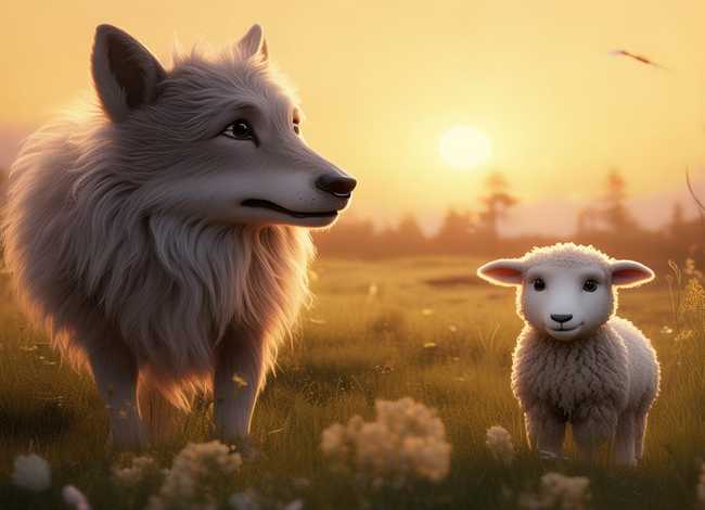 儿童睡前故事小羊和狼的故事、宝宝睡前故事狼和小羊的故事