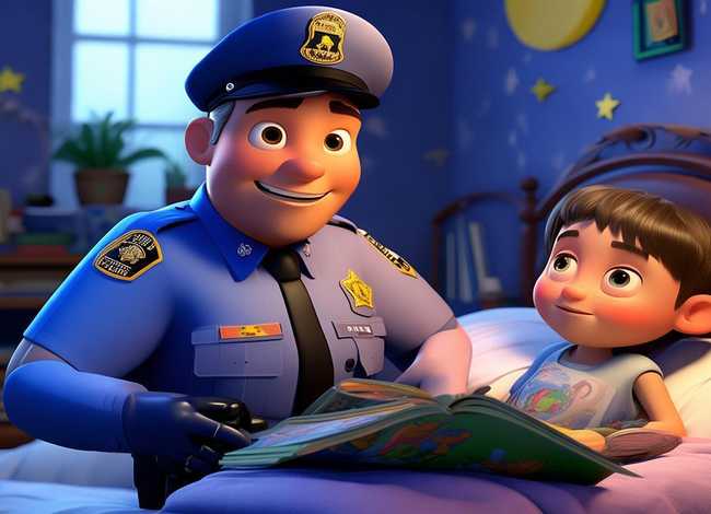 儿童睡前警察故事文字，睡前故事幼儿故事大全警察