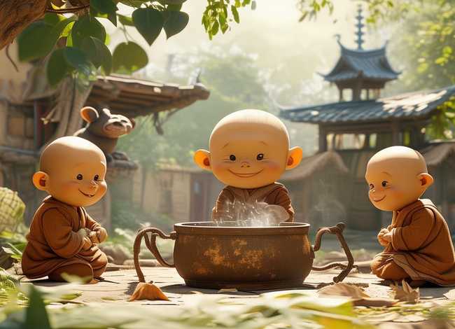 儿童故事《三个和尚》、幼儿故事三个和尚文字