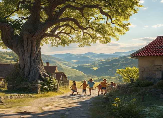 小村庄的故事100字、小村庄的故事100字左右