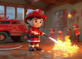 儿童故事消防员灭火、消防员灭火小故事