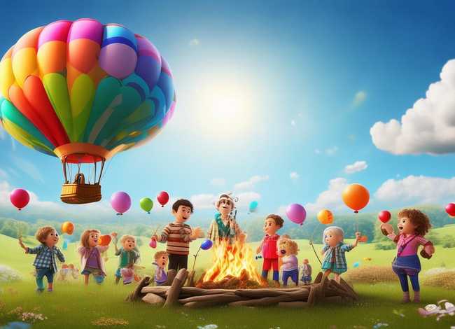 免费儿童热气球故事绘本，热气球的绘本故事