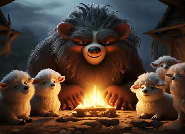 儿童睡前故事大灰狼和七只羊（大灰狼和七只小羊的故事 睡前故事）