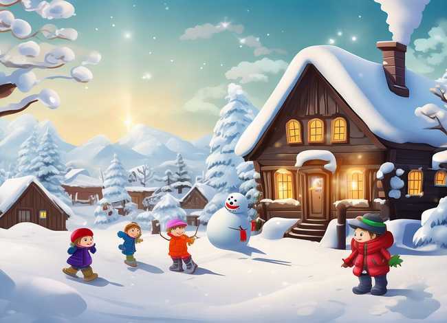 儿童故事《下雪了》（婴幼儿故事绘本《下雪了》）