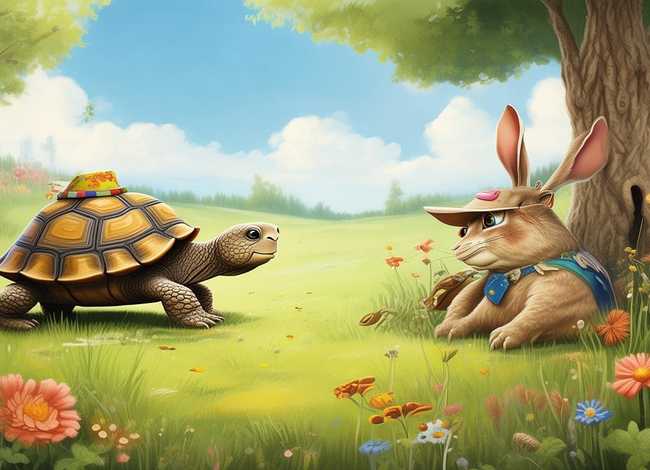 龟兔赛跑故事 - 龟兔赛跑故事图片