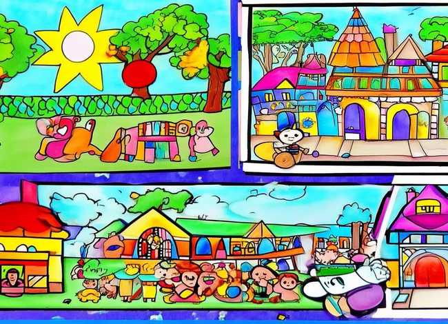 自制绘本故事范本图片简单易画；自制绘本故事范本图片简单易画大全