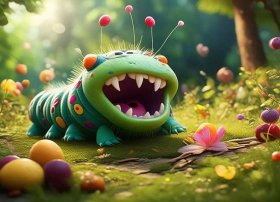 贪吃毛毛虫的故事童话（贪吃的毛毛虫故事视频）