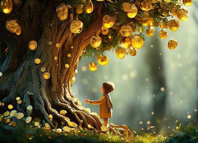 儿童故事 摇钱树 - 摇钱树神话故事