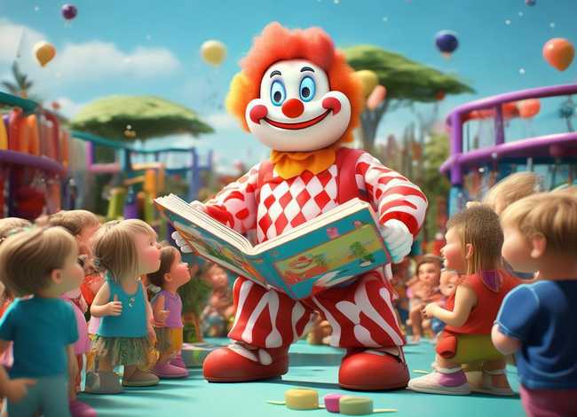 小丑儿童故事视频（小丑绘本故事视频）