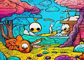 漫画故事儿童绘画，漫画故事图片手绘简单好看