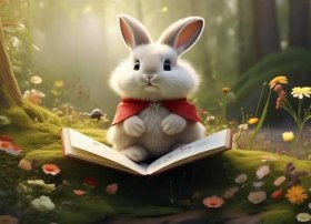 聪明的小白兔的故事看图写话，聪明的小白兔的故事看图写话二年级