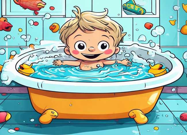 儿童洗澡图片（儿童洗澡图片简笔画）