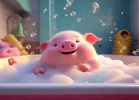看图讲故事小猪洗澡的故事 看图讲故事小猪洗澡的故事视频