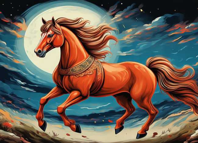 十二生肖动物故事、十二生肖动物故事-马