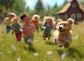 小狗儿童故事画 - 幼儿小狗故事