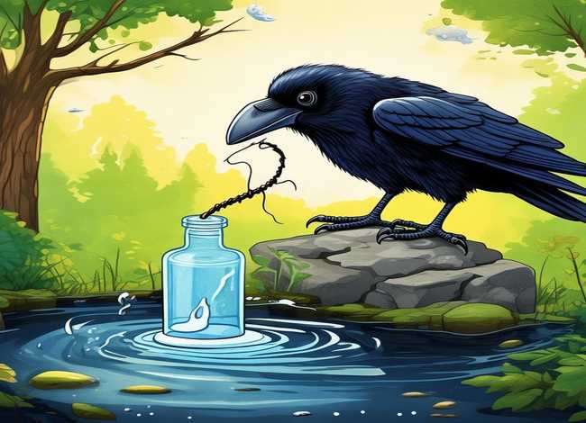 儿童故事演讲视频乌鸦喝水英语；乌鸦喝水英语小故事视频