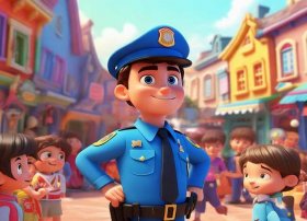 儿童故事警察的故事；警察的幼儿故事