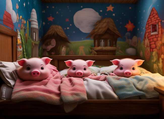 三只小猪儿童故事睡前故事，三只小猪睡前故事幼儿故事大全