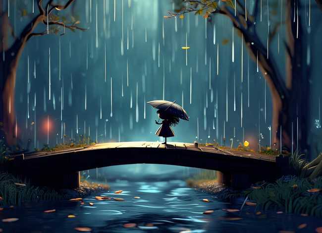 雨的故事动画；雨的故事动画图片