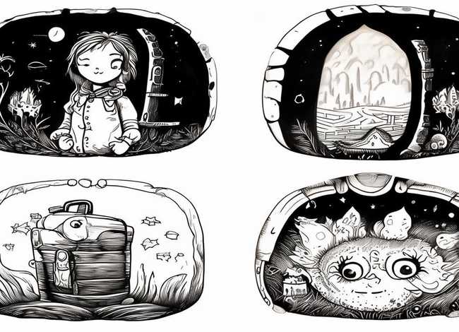 小故事连环画4幅图片简笔、小故事连环画4幅图片简笔画