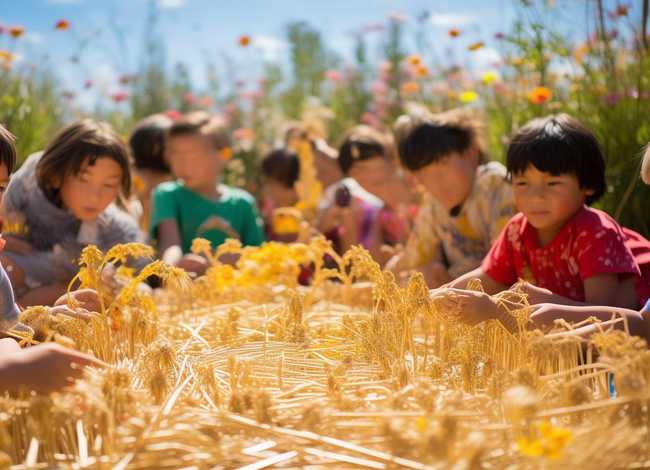 麦秆儿童手工，麦秆儿童手工制作