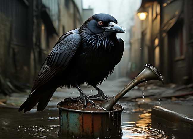 乌鸦喝水的故事细思极恐 - 乌鸦喝水的故事细思极恐的细节