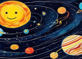 太阳系儿童画 - 太阳系儿童画简笔