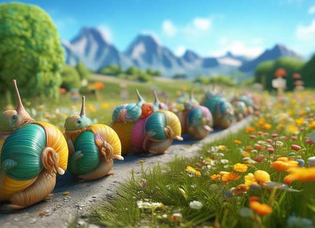 儿童故事一百只蜗牛去旅行，一百只蜗牛去旅行简短绘本故事