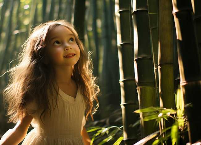 竹子里小孩的故事，竹子里的小女孩故事