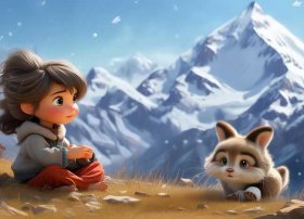 藏语儿童小故事狼和兔子；狼和小兔子的故事视频