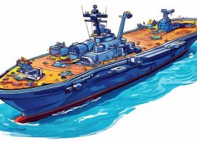 航母图片儿童简笔画（航母图片儿童简笔画彩色）