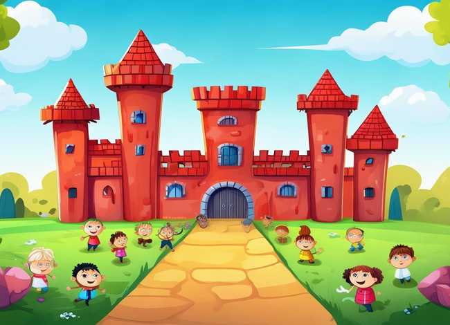 城堡儿童画简笔画、儿童城堡简笔画,幼儿早教课程,画得真好看