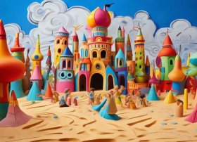 沙雕儿童画 - 沙雕儿童图片