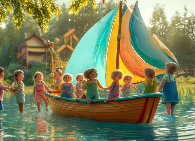 帆船的故事幼儿园；幼儿园小帆船的故事