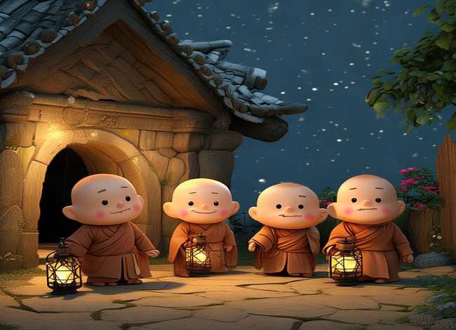 儿童睡前三个和尚故事(幼儿睡前故事三个和尚) 儿童睡前三个和尚故事(幼儿睡前故事三个和尚)