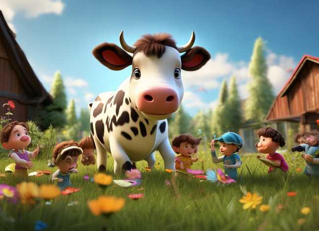 奶牛的故事儿童语音（奶牛的故事幼儿园）