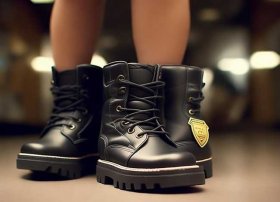 儿童警察靴子；儿童警察靴子怎么穿