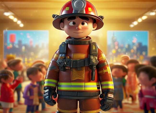 儿童故事勇敢的消防员在线听 - 儿童绘本勇敢的消防员