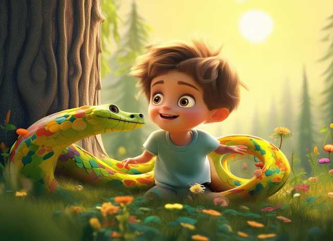 儿童故事蛇3-6岁，幼儿关于蛇的故事