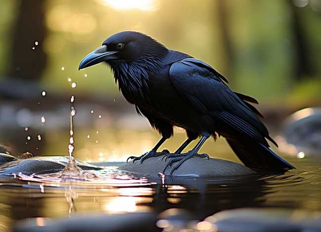 儿童故事乌鸦喝水的字句 - 乌鸦喝水的故事10字