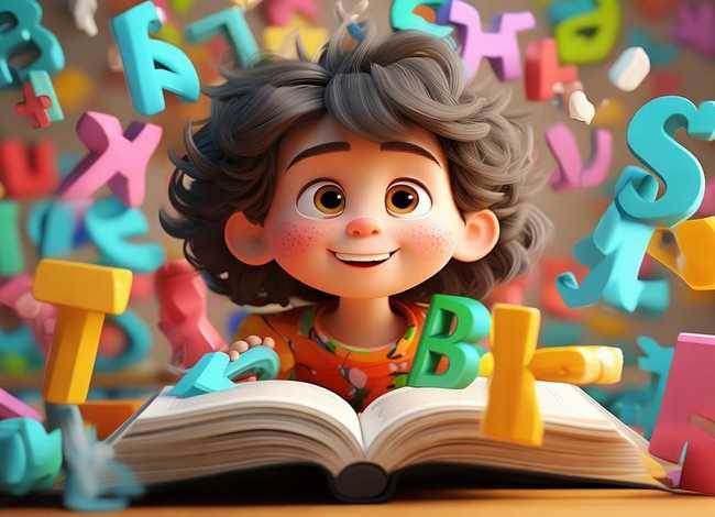 带文字的儿童图片（带文字的儿童图片卡通）