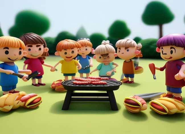 儿童烧烤视频（儿童烧烤简笔画）