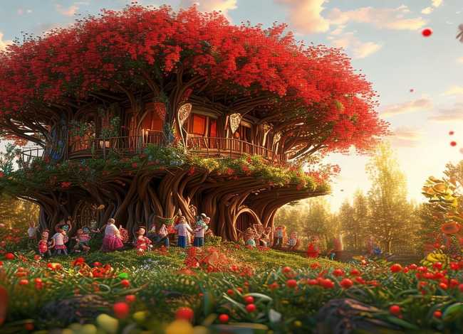 树房子故事表演,树房子故事表演红樱 树房子故事表演,树房子故事表演红樱